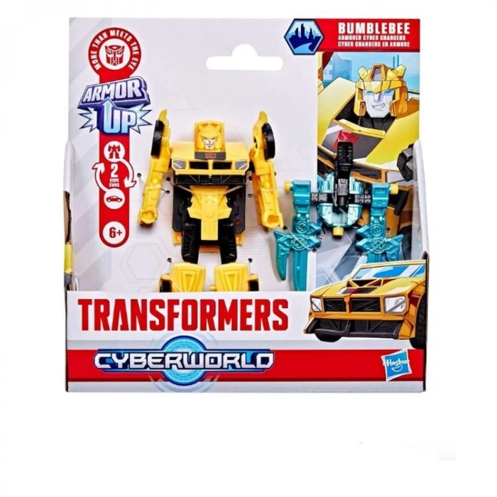 HASBRO G0747/G1045 TRANSFORMERS CYBERWORLD ARMORED CYBER CHANGE ZIRHLI DÖNÜŞEN ARAÇLAR BUMBLEBEE 6+