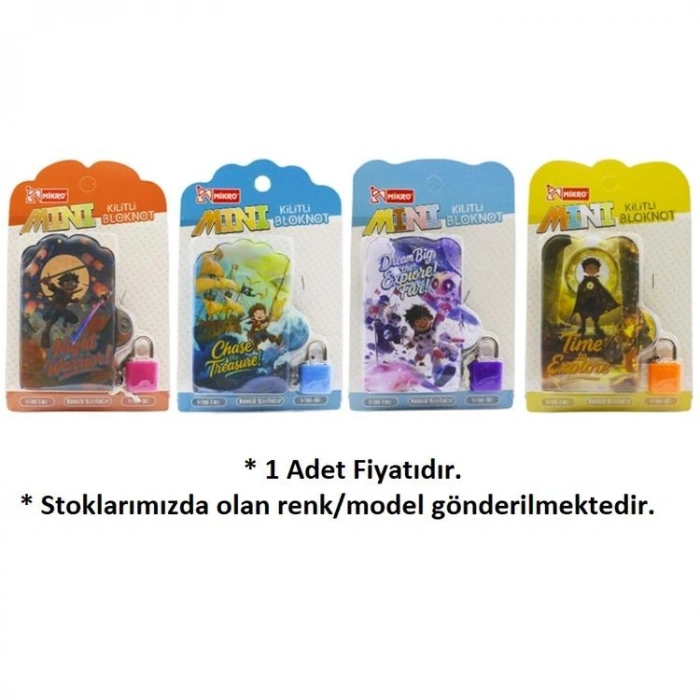 MİKRO MİNİ90 KİLİTLİ BLİSTERLİ BLOKNOT HEROS - TEKLİ