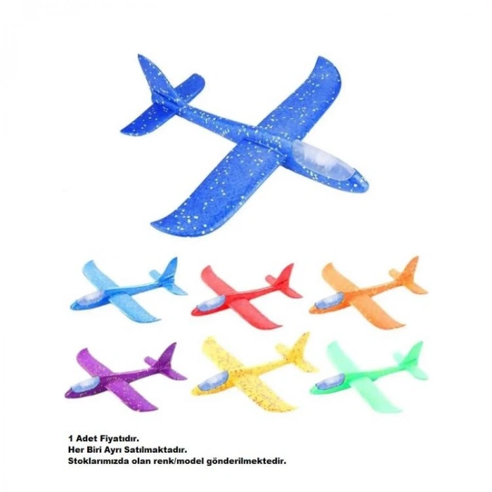 BAŞEL 2187 FOAM AIRPLANE - EVA IŞIKLI UÇAK YAPIM SETİ 48cm 3+  -  TEKLİ