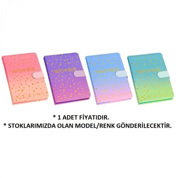 MİKRO MG01 NOTES AND IDEAS RENK GEÇİŞLİ 12.5 x 19 cm 112YP. ÇİZGİLİ NOT DEFTERİ