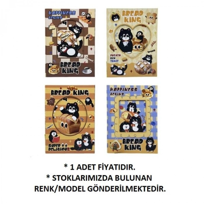 MİKRO GN-642 BREAD KİNG CAT 15 x 21 cm 96 YP. MIKNATISLI GÜNLÜK DEFTER