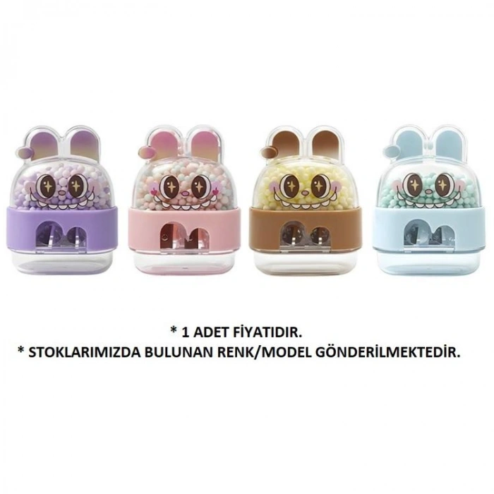 MİKRO MK-4065 BUBBLEBU ÇİFT DELİKLİ HAZNELİ KALEMTIRAŞ -TEKLİ