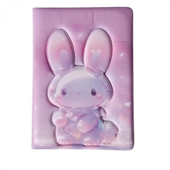 MİKRO PF-130 PUFFY CUTE BUNNY NOT DEFTERİ 96 YP. ÇİZGİLİ - TEKLİ