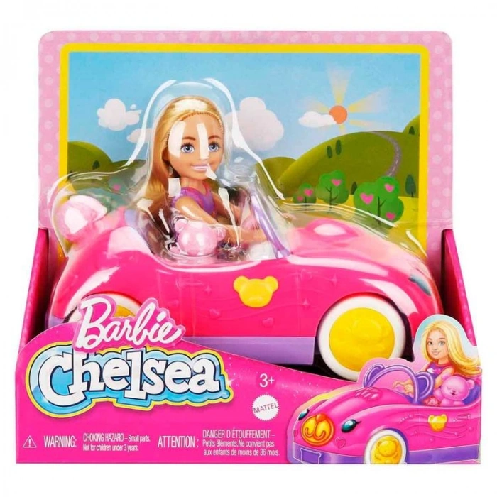 MATTEL HXN05 BARBIE CHELSEA NIN AYICIK TEMALI ARABASI OYUN SETİ 3+