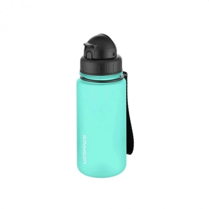 UZSPACE 3024-3  SOFT TOUCH TRITAN MATARA PİPETLİ 400 ML SPINDRIFT BLUE