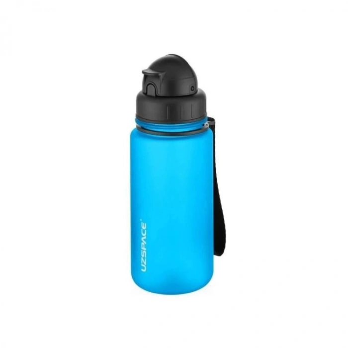 UZSPACE 3024-3  SOFT TOUCH TRITAN MATARA PİPETLİ 400 ML AURORA BLUE