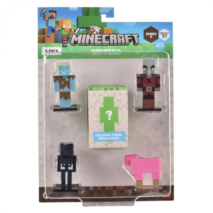 NECO MINECRAFT MC2240 TOPPEEZ 3D FİGÜR KALEM BAŞLIĞI S2 5 Lİ SET 8+