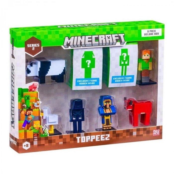 NECO MINECRAFT MC2270 TOPPEEZ 3D FİGÜR KALEM BAŞLIĞI S2 8 Lİ SET 8+