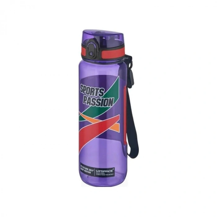 UZSPACE SPORTS TRITAN PİPETSİZ MATARA 6042  800 ML PURPLE