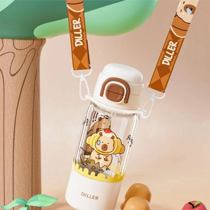 VAGONLİFE DILLER TRITAN MATARA ÇİFT KAPAKLI PİPETLİ/PİPETSİZ KULLANIM D2560 700ML - BROWN