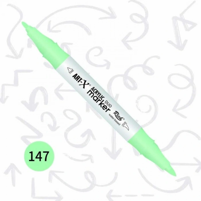 RİCH 17923-147 ART-X ÇİFT TARAFLI DUO AKRİLİK MARKER SU YEŞİLİ