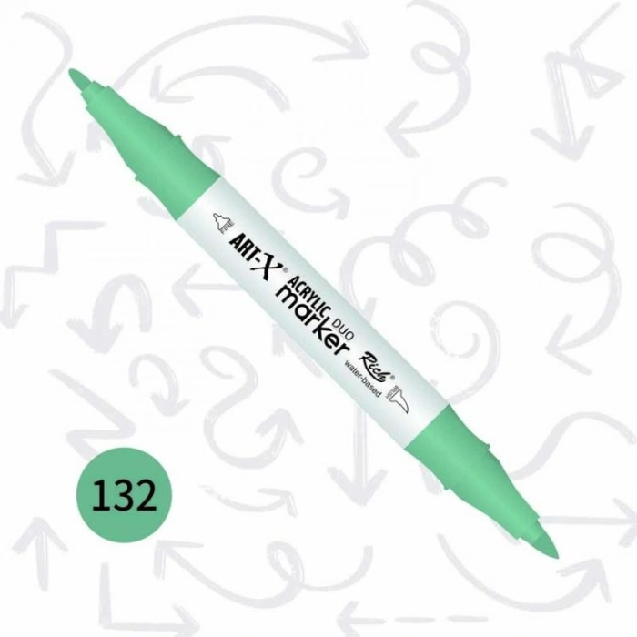 RİCH 17900-132 ART-X ÇİFT TARAFLI DUO AKRİLİK MARKER PASTEL YEŞİL