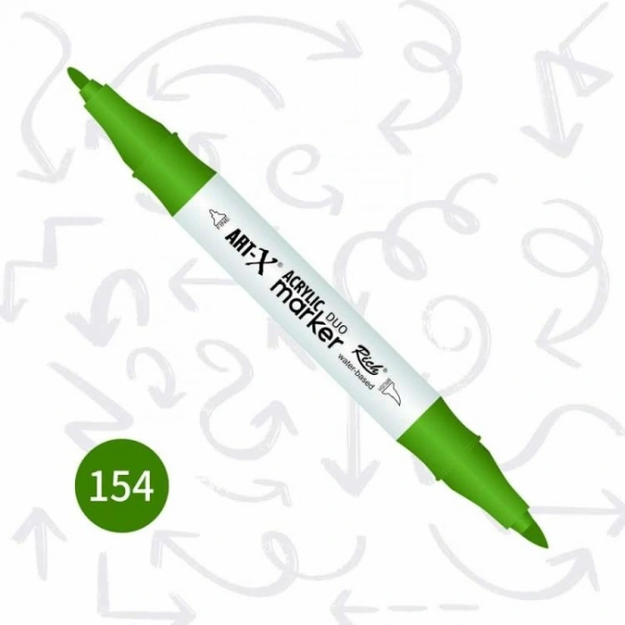RİCH 17908-154 ART-X ÇİFT TARAFLI DUO AKRİLİK MARKER ÇİMEN YEŞİLİ