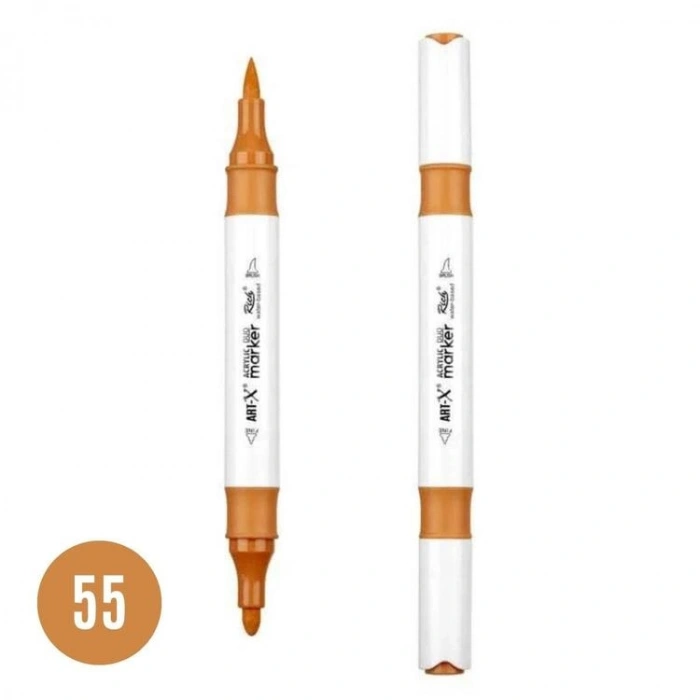 RİCH 17920-55 ART-X ÇİFT TARAFLI DUO AKRİLİK MARKER HARDAL