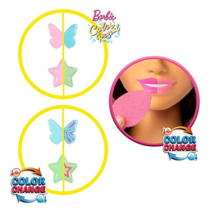 MATTEL JFG82 BARBIE KAHVERENGİ SAÇ TASARIM BÜSTÜ 3+