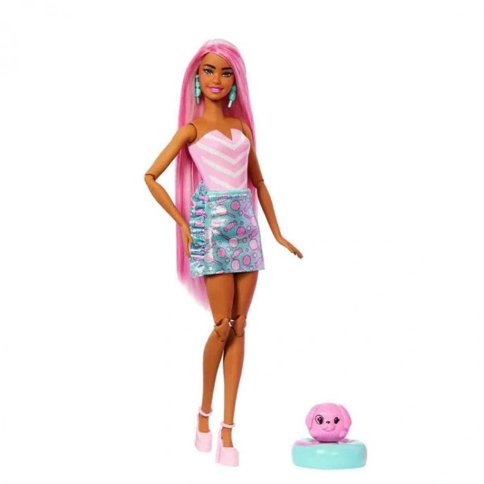 MATTEL JFY00/JFY62 BARBIE POP REVEAL ATIŞTIRMALIK SERİSİ BARBIE REVEAL BEBEKLER PEMBE 3+