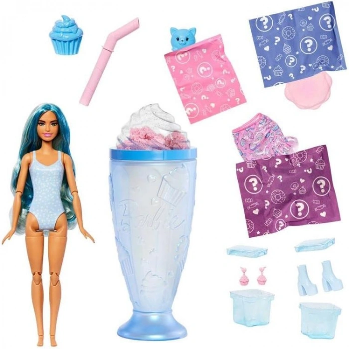 MATTEL JFY00/JFY61 BARBIE POP REVEAL ATIŞTIRMALIK SERİSİ BARBIE REVEAL BEBEKLER MAVİ 3+