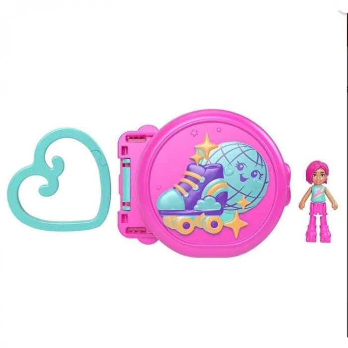 MATTEL HRD73/JCC35 POLLY POCKET SEVİMLİ HAYVANCIK TEMALI MİNİ OYUN SETİ PEMBE 4+