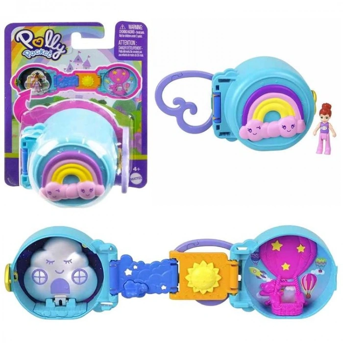 MATTEL HRD73/HRD74 POLLY POCKET SEVİMLİ HAYVANCIK TEMALI MİNİ OYUN SETİ MAVİ 4+