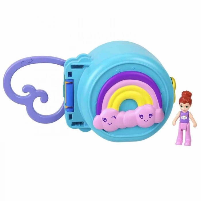 MATTEL HRD73/HRD74 POLLY POCKET SEVİMLİ HAYVANCIK TEMALI MİNİ OYUN SETİ MAVİ 4+