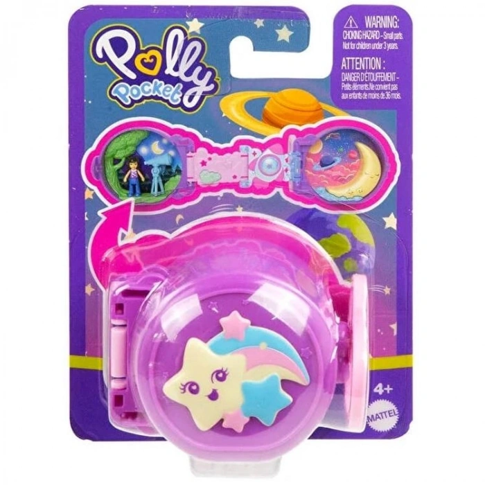 MATTEL HRD73/JCC34 POLLY POCKET SEVİMLİ HAYVANCIK TEMALI MİNİ OYUN SETİ MOR 4+