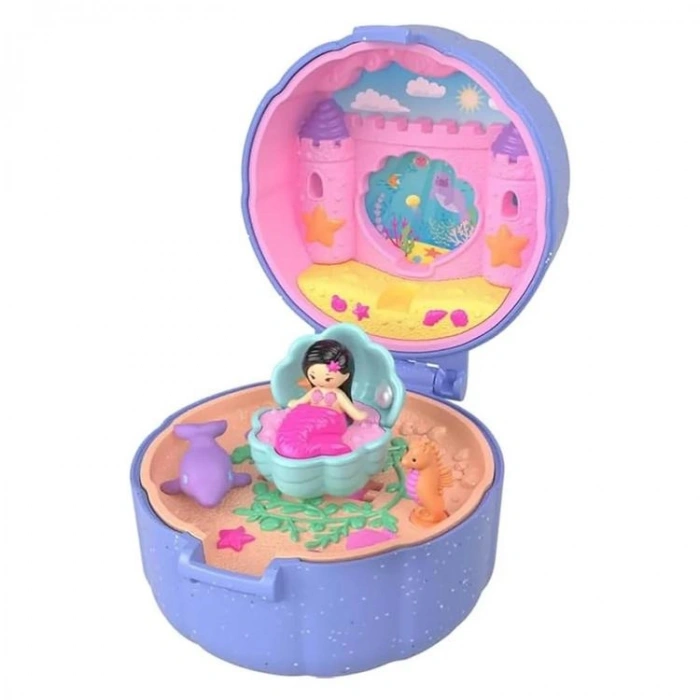 MATTEL JCB24/JFC12 POLLY POCKET YÜZÜK KUTUSU OYUN SETİ DENİZALTI 3+