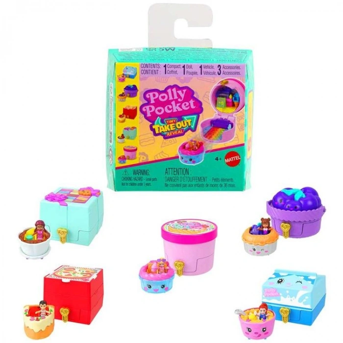 MATTEL JCR44 POLLY POCKET MİNİ SÜRPRİZ PAKETLER SERİSİ 4+ TEKLİ