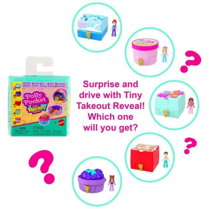 MATTEL JCR44 POLLY POCKET MİNİ SÜRPRİZ PAKETLER SERİSİ 4+ TEKLİ