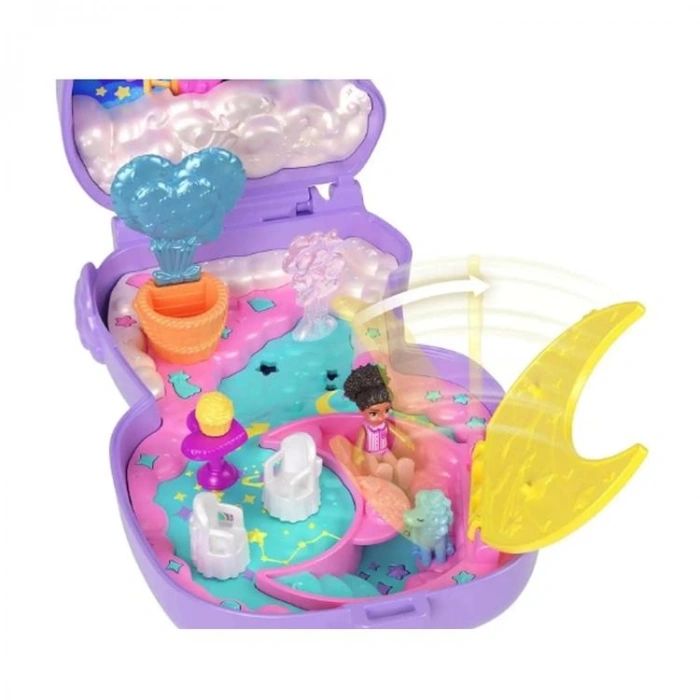 MATTEL JFG56/JCB15 POLLY POCKET MACERALARI MİNİ MİKRO OYUN SETİ TEK BOYNUZLU KUZU 4+