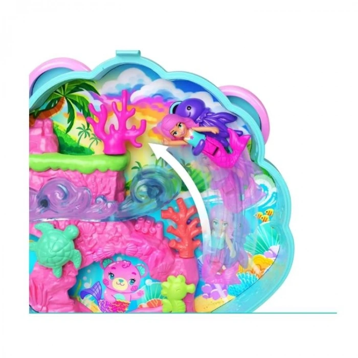 MATTEL JFG56/JCB16 POLLY POCKET MACERALARI MİNİ MİKRO OYUN SETİ SEVİMLİ AYI 4+