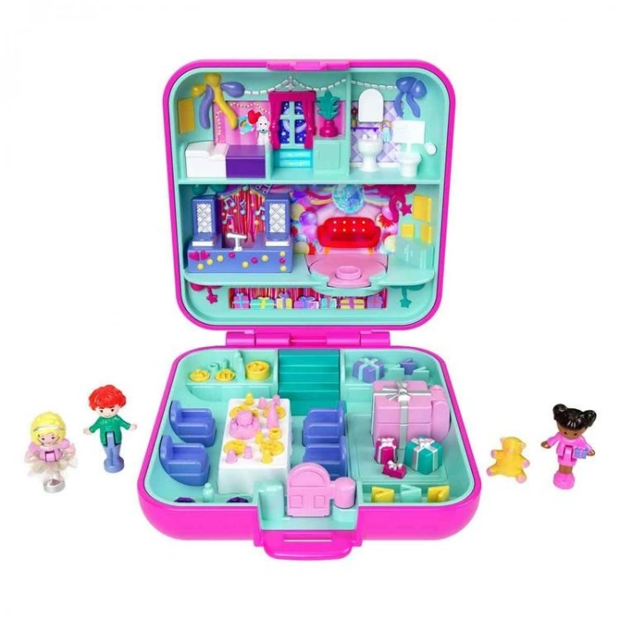 MATTEL JGK22 POLLY POCKET 80. YIL DÖNÜMÜ NOSTALJİK KOMPAKT OYUN SETİ 4+
