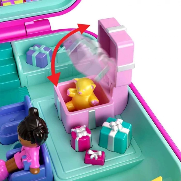 MATTEL JGK22 POLLY POCKET 80. YIL DÖNÜMÜ NOSTALJİK KOMPAKT OYUN SETİ 4+