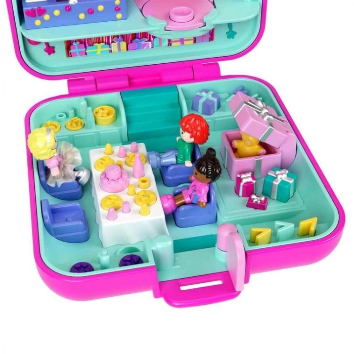 MATTEL JGK22 POLLY POCKET 80. YIL DÖNÜMÜ NOSTALJİK KOMPAKT OYUN SETİ 4+