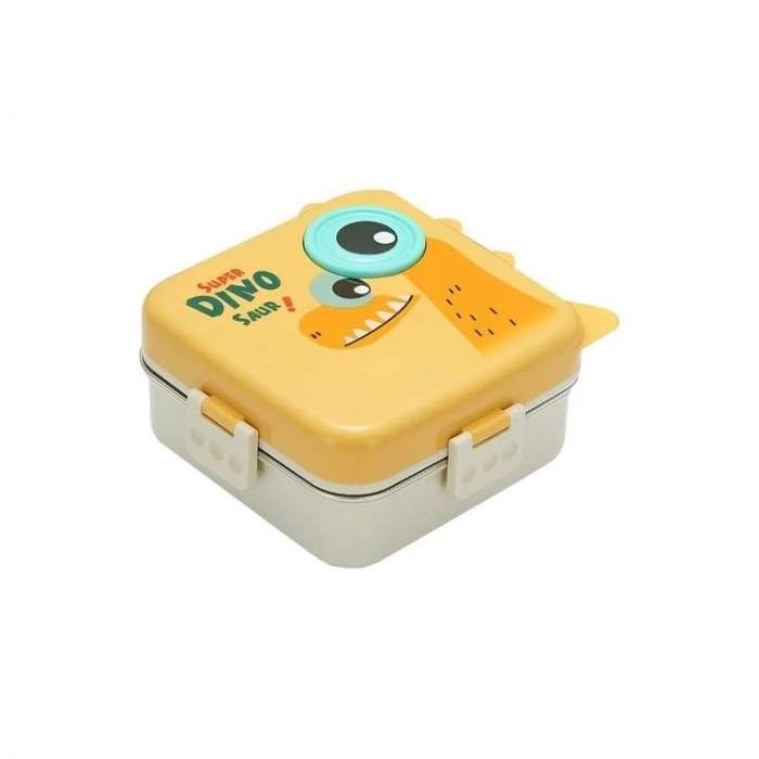 VAGONLİFE BL10082-S PASLANMAZ ÇELİK YEMEK KABI 3 BÖLMELİ LUNCH BOX 1120ML - DİNAZOR SARI