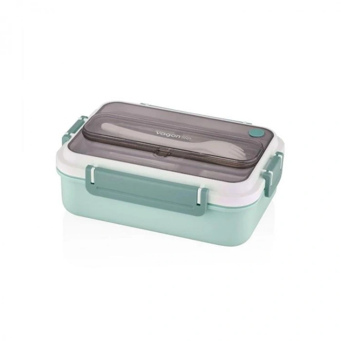 VAGONLİFE PASLANMAZ ÇELİK BÖLMELİ YEMEK KABI 3 BÖLMELİ - LUNCH BOX BL50467 1000 ML - YEŞİL