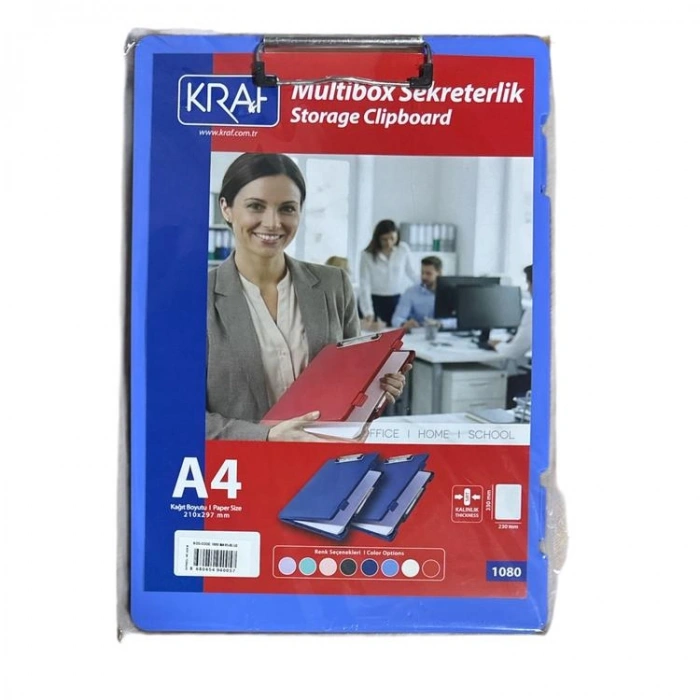 KRAF 1080 MULTIBOX SEKRETERLİK SAKLAMA BÖLMELİ A4  - MAVİ
