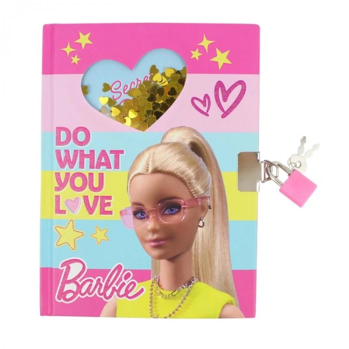 CEM BARBIE B-2116 PULLU KİLİTLİ HATIRA DEFTERİ 13X18cm ÇİZGİLİ