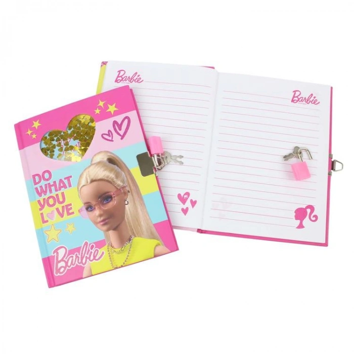 CEM BARBIE B-2116 PULLU KİLİTLİ HATIRA DEFTERİ 13X18cm ÇİZGİLİ