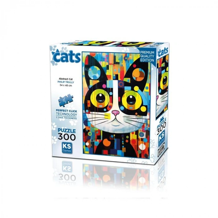 KS GAMES 19262 ABSTRACT CAT 34x48cm YAPBOZ/PUZZLE 300 PARÇA