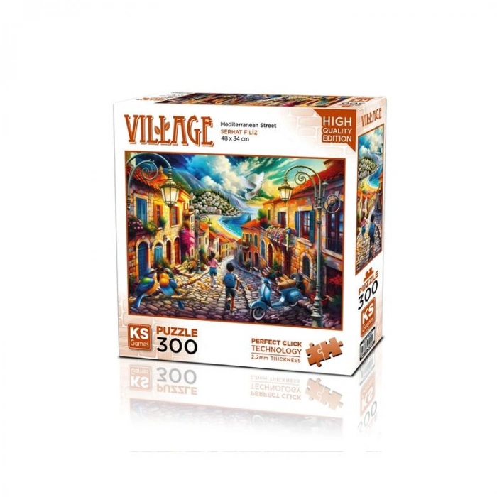 KS GAMES 19260 MEDITERRANEAN STREET 34x48cm YAPBOZ/PUZZLE 300 PARÇA