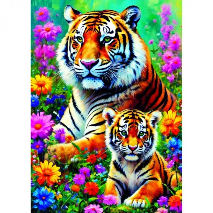 KS GAMES 19258 TIGERS FAMILY 34x48cm YAPBOZ/PUZZLE 300 PARÇA