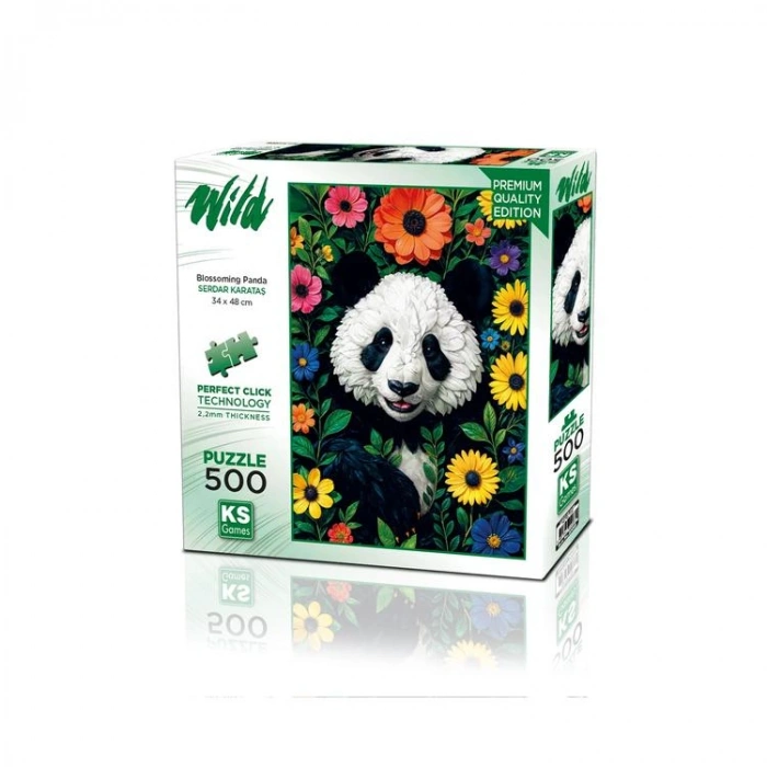 KS GAMES 20088 BLOSSOMING PANDA 34x48cm YAPBOZ/PUZZLE 500 PARÇA