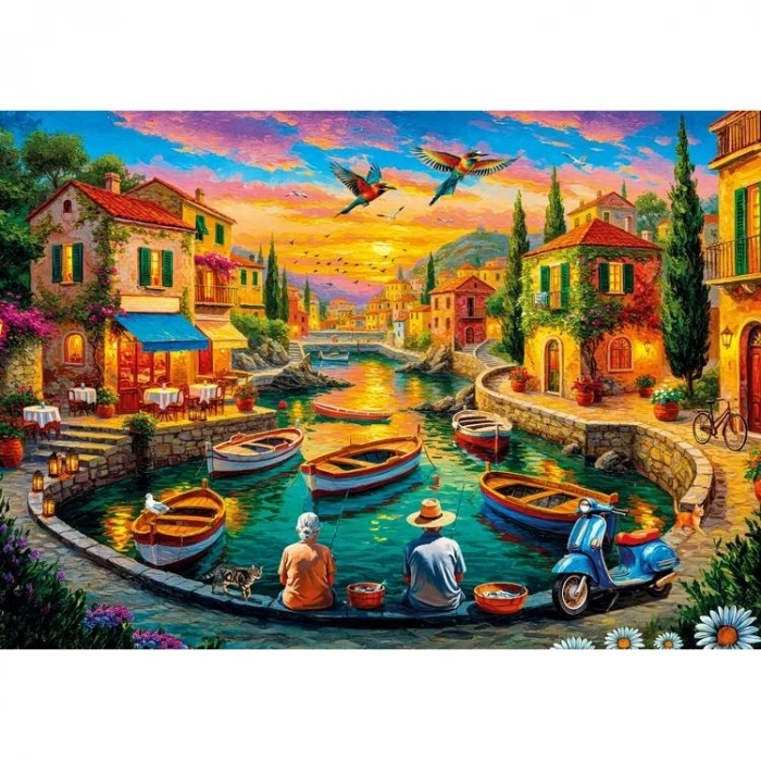 KS GAMES 20089 THE SILENT TALE OF FISHERMEN 34x48cm YAPBOZ/PUZZLE 500 PARÇA
