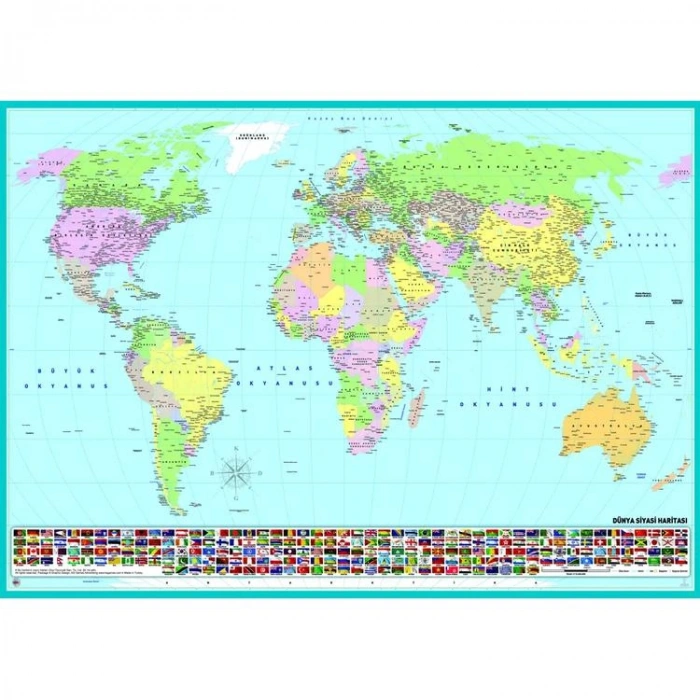 KS GAMES 19264 DÜNYA HARİTASI 34x48cm YAPBOZ/PUZZLE 300 PARÇA