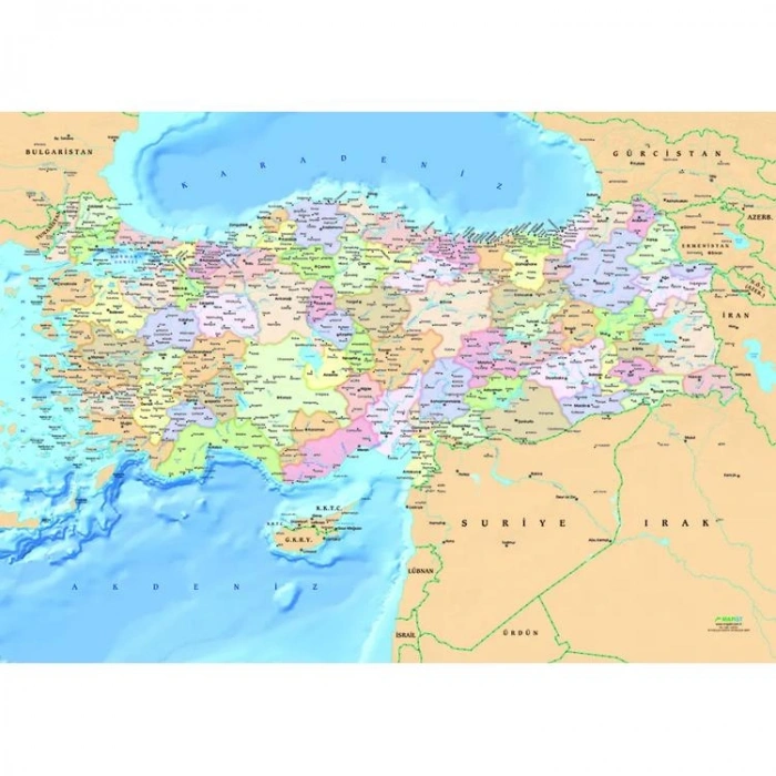 KS GAMES 19263 TÜRKİYE HARİTASI 34x48cm YAPBOZ/PUZZLE 300 PARÇA