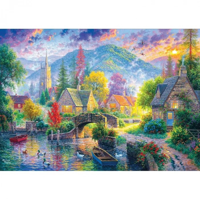 KS GAMES 20046 MOUNTAIN VILLAGE 34x48cm YAPBOZ/PUZZLE 500 PARÇA