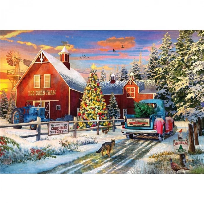KS GAMES 20753 RED BARN FARM 68x48cm YAPBOZ/PUZZLE 1000 PARÇA