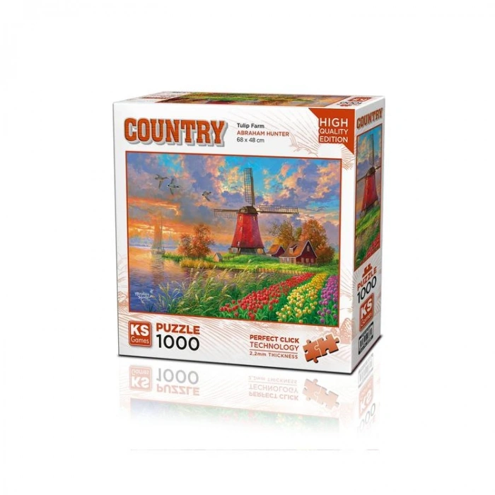 KS GAMES 20787 TULIP FARM 68x48cm YAPBOZ/PUZZLE 1000 PARÇA