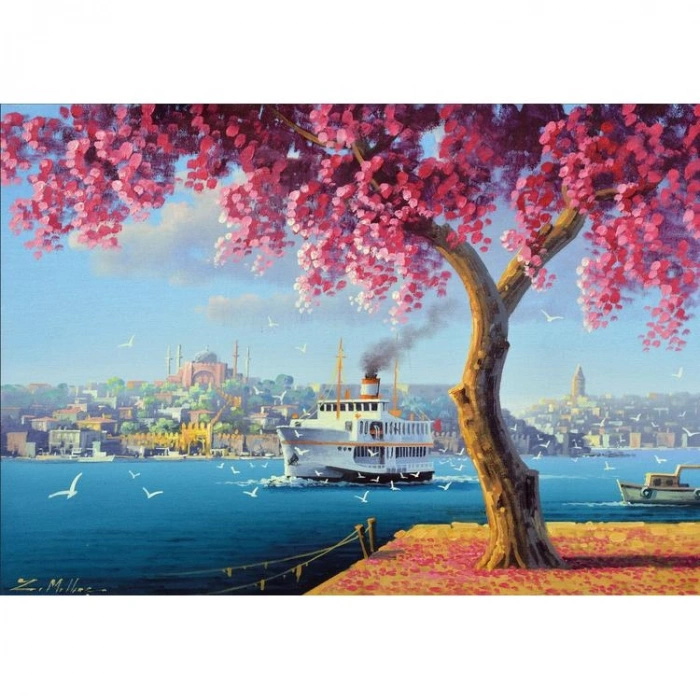 KS GAMES 20744 HAGIA SOPHIA AND FERRY 68x48cm YAPBOZ/PUZZLE 1000 PARÇA