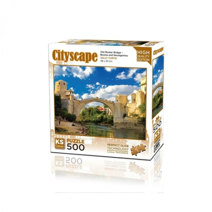 KS GAMES 20061 OLD MONSTAR BRIDGE BOSNA-HERSEK 34x48cm YAPBOZ/PUZZLE 500 PARÇA